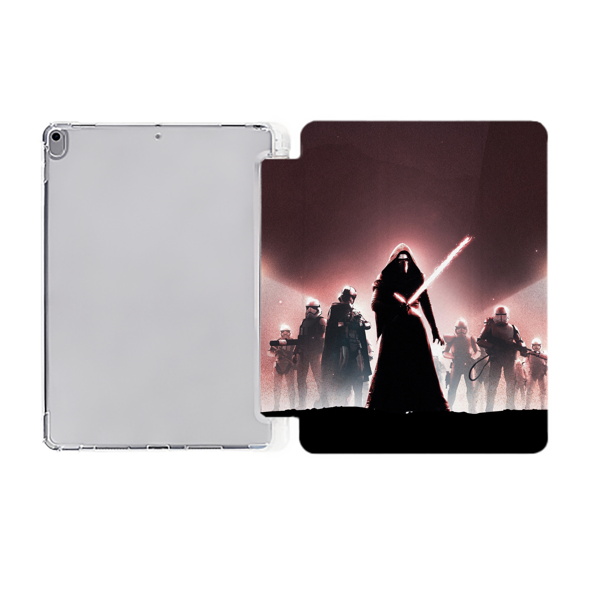 （画像用） スター・ウォーズ Star Wars IPad ケース ペン収納付き 三つ折りスタンド PUレザー×シリコン 対応機種9.5/10.5/10.9インチ